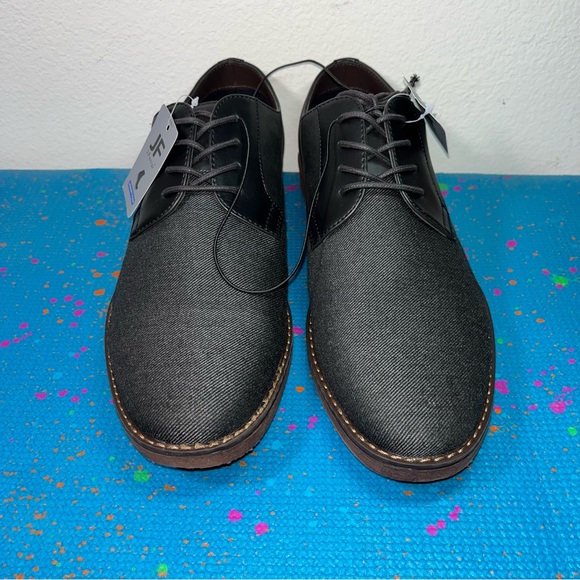 Brand new JF j.Ferrar marcus black oxford casual shoes faux leather size 11M - Picture 8 of 9